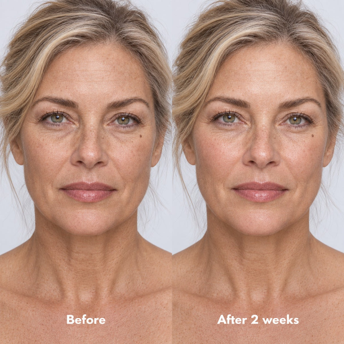 Before and after two weeks
